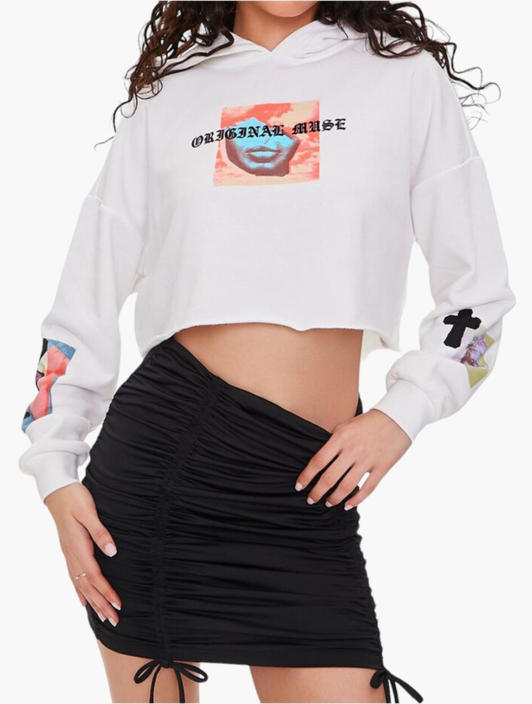 Forever 21 cropped hoodie clearance